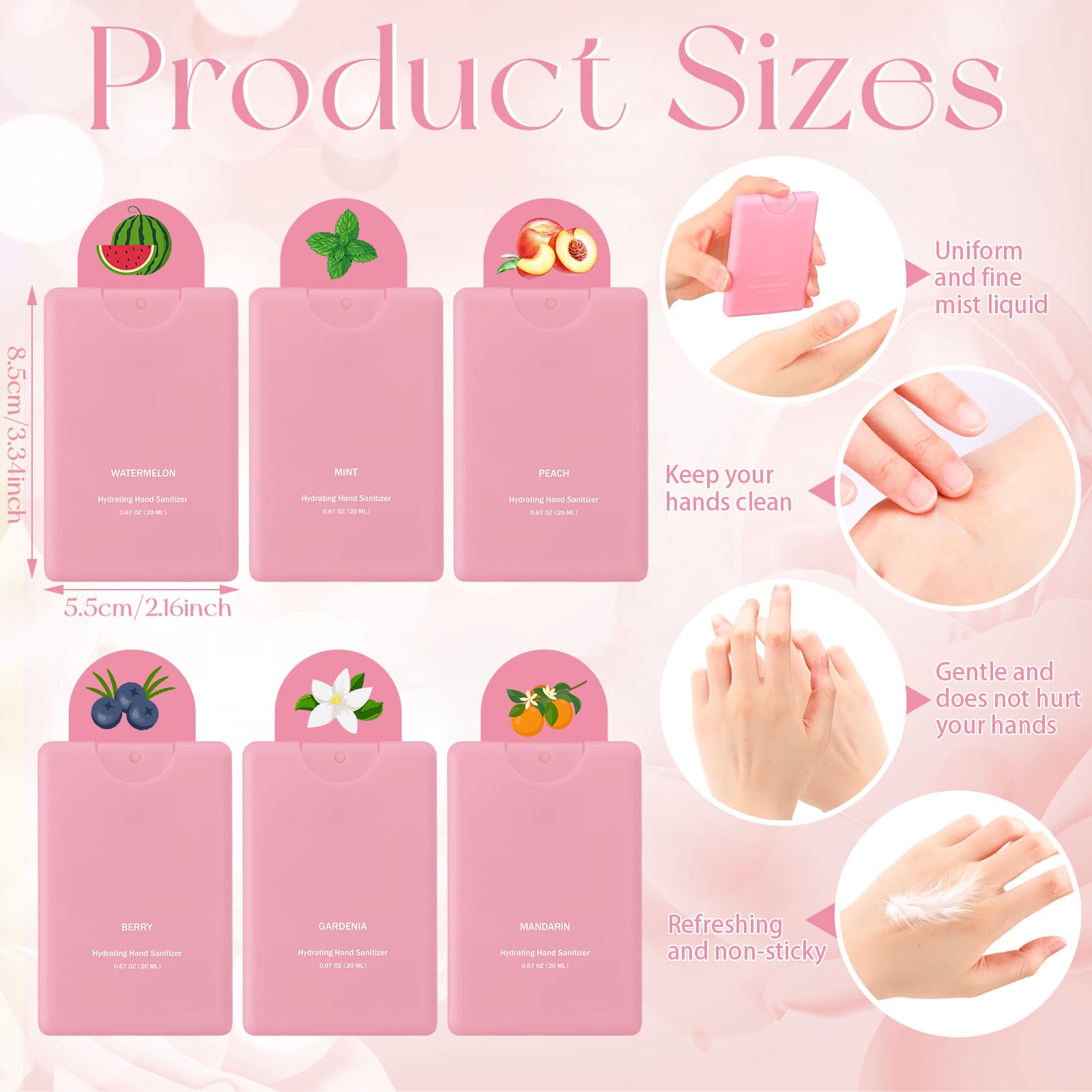 Dansib pink bottle close-up highlighting travel-size design for easy carry.