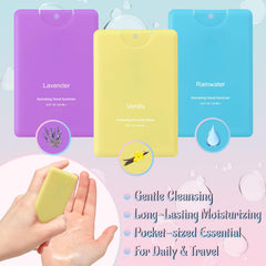 Dansib lavender scented sanitizer close-up, soothing aroma during quick cleanups.