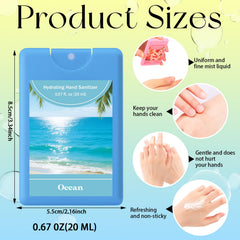 Dansib Power Mist bottle front view, compact pocket size for on the go hygiene.