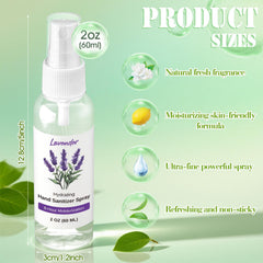 Dansib travel-size 2oz sanitizer bottles for on-the-go hygiene.
