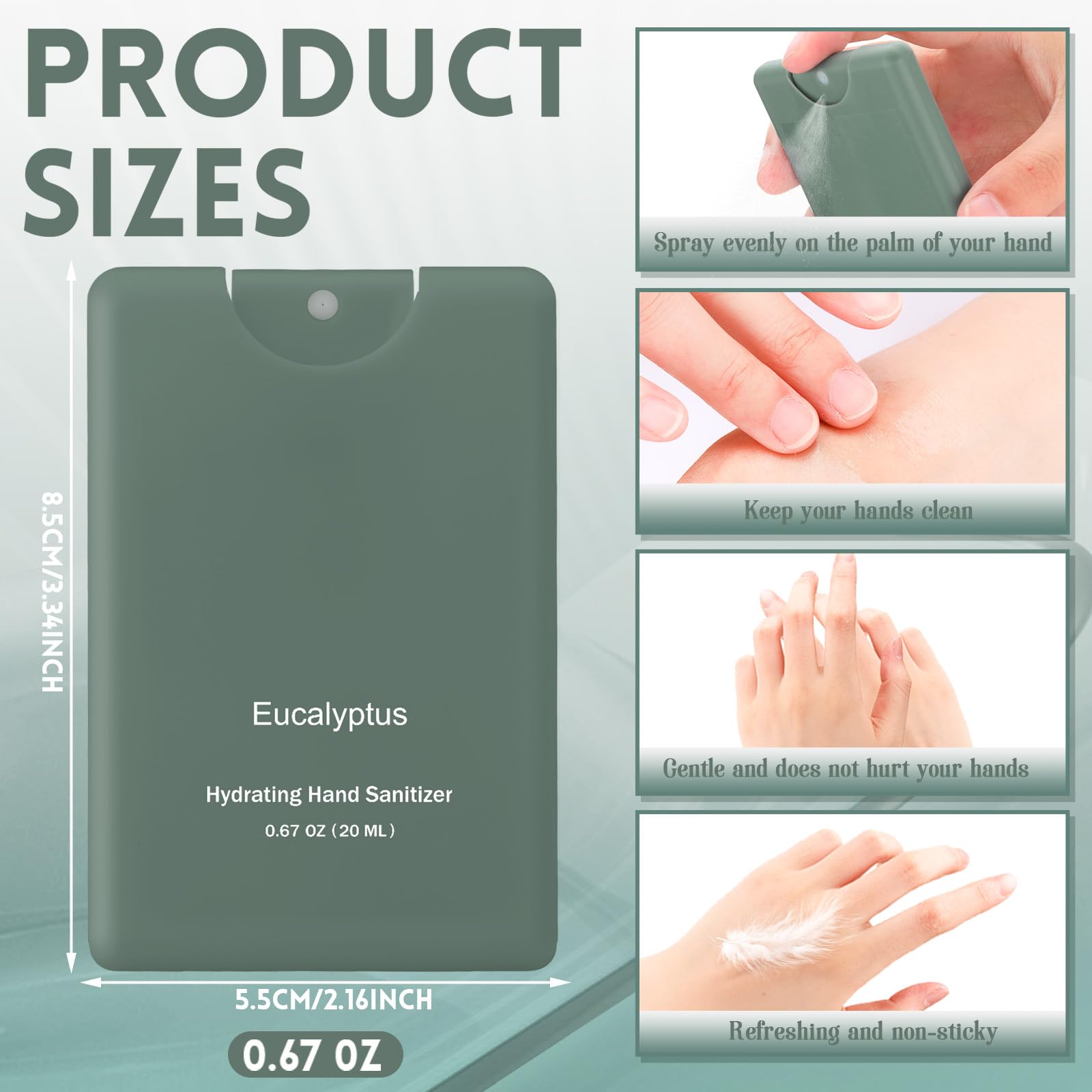 Dansib travel-size sanitizer spray fits pockets and purses