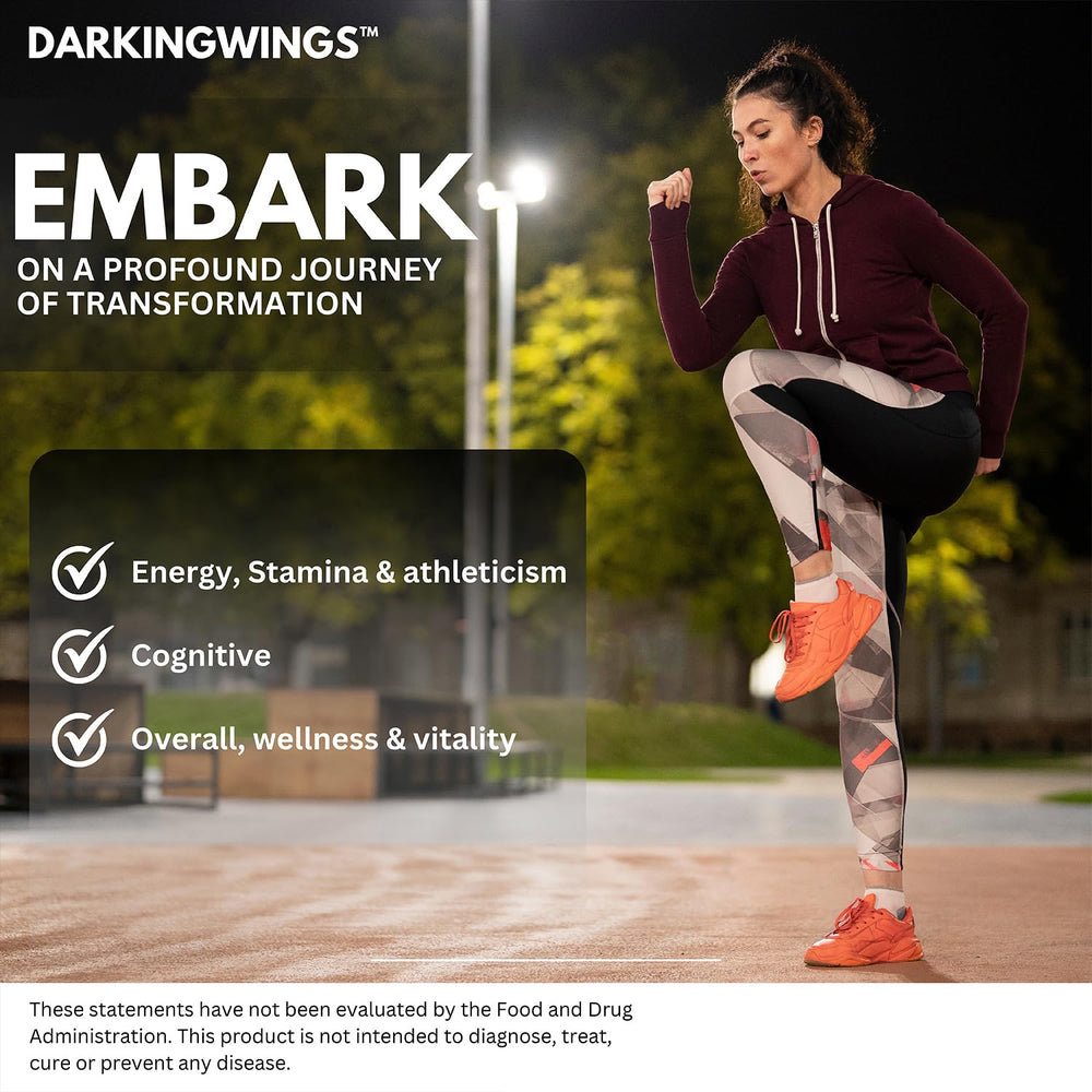 Darkingwings Cordyceps cápsulas para energía física y resistencia.