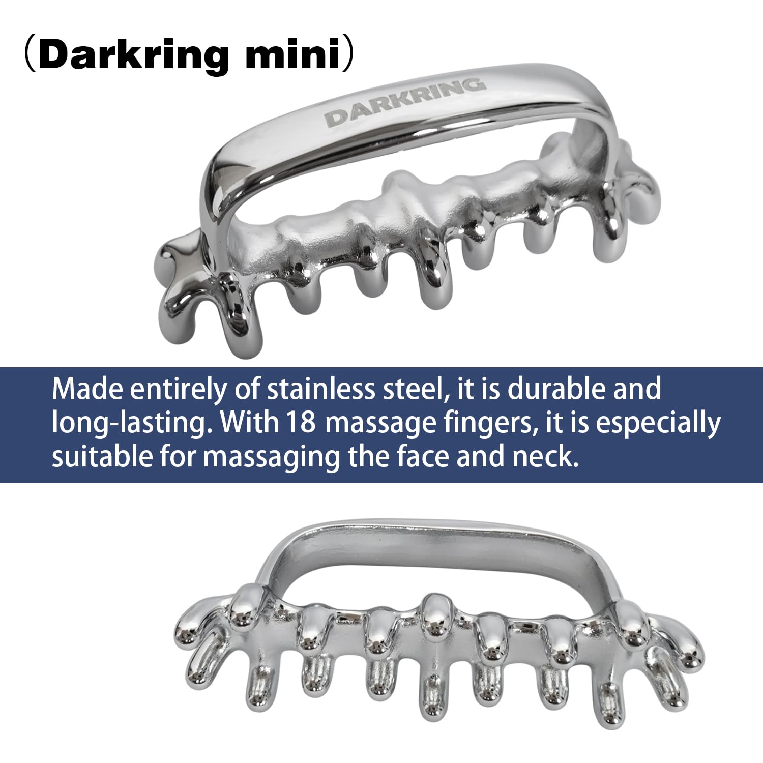DarkRING Face Gua Sha tools included for facial fascia massage