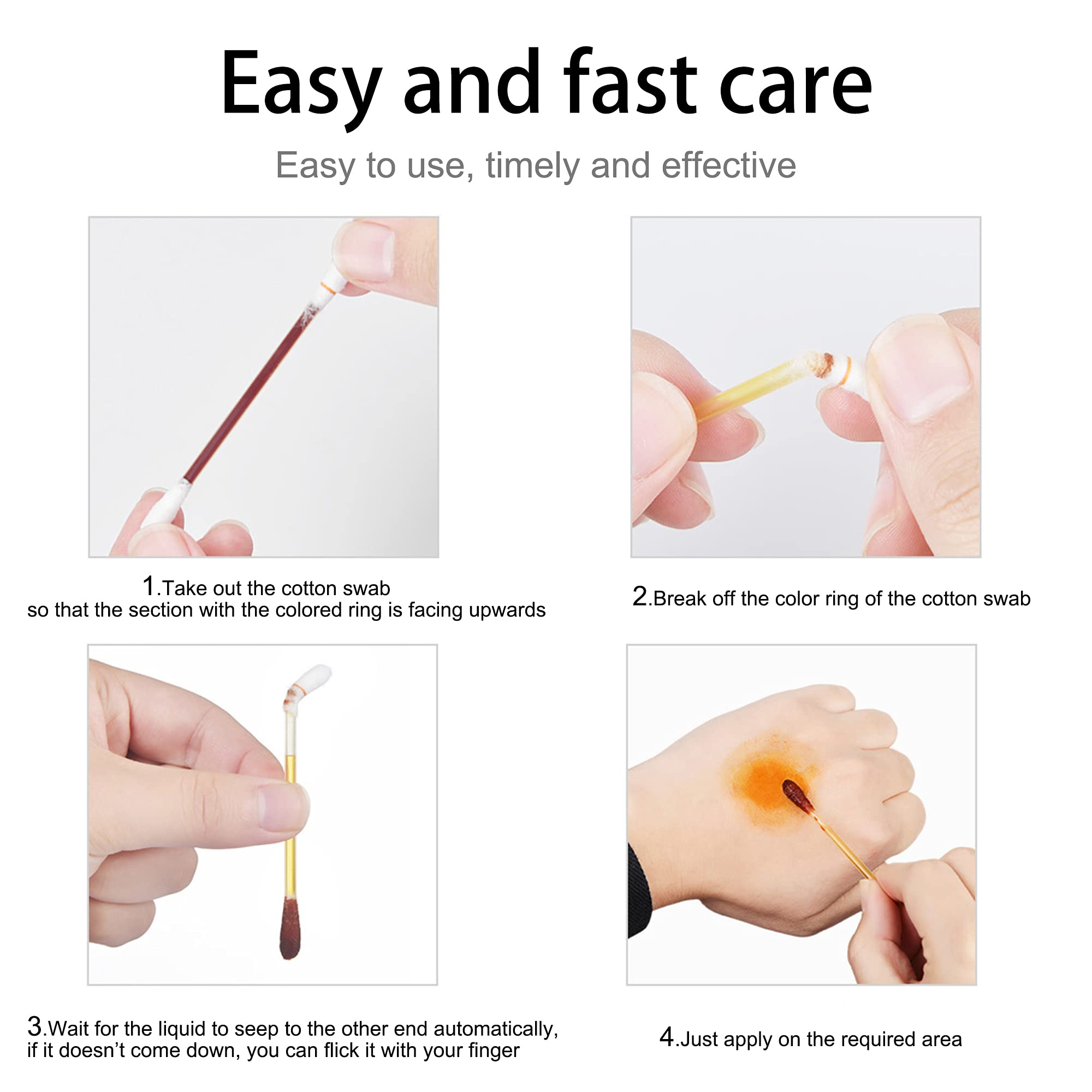 Datojing soft cotton swab delivers gentle touch on skin.