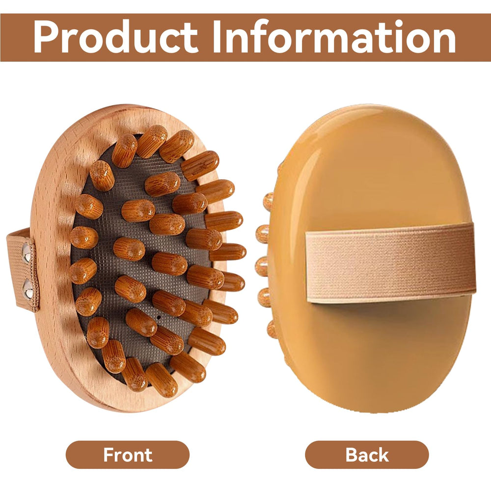 Daureve wooden brush targeted cellulite massage