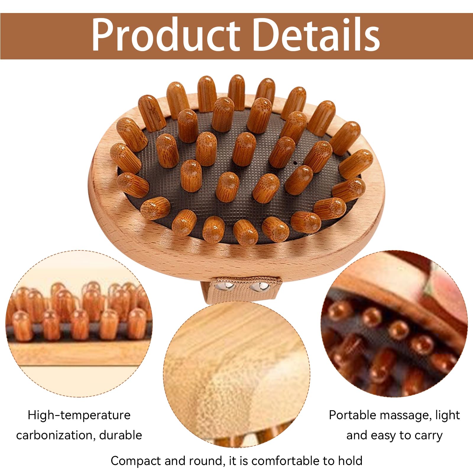 Daureve wooden brush for lymphatic drainage and fluid balance