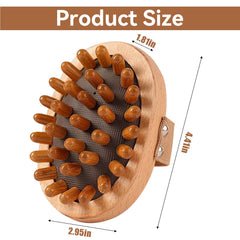 Daureve wooden massage brush scalp-side for scalp care