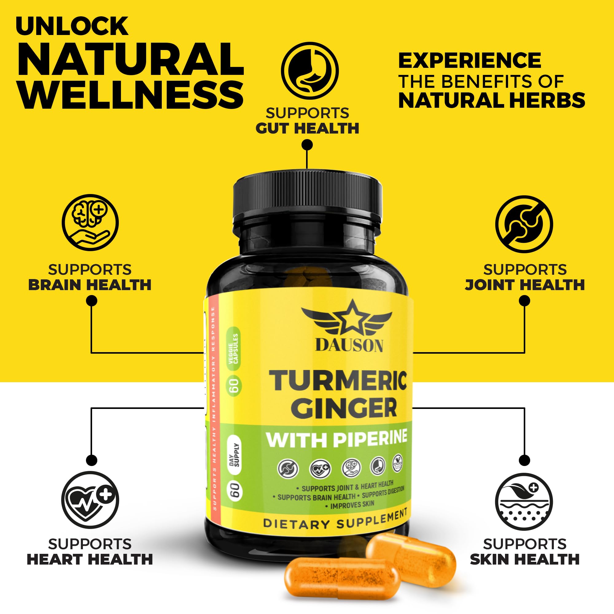 DAUSON immune-support ingredients visual with vitamins and zinc