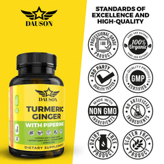 DAUSON vegan gluten-free capsules label on bottle