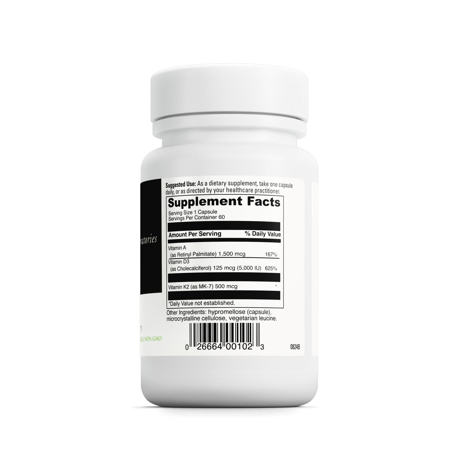 DaVinci ADK capsules close-up, easy-to-swallow daily wellness capsules