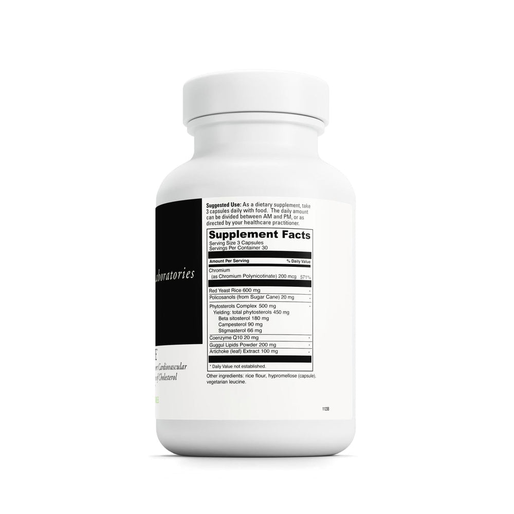 Close-up of CholestSure capsules highlighting CoQ10 and chromium for cholesterol balance.