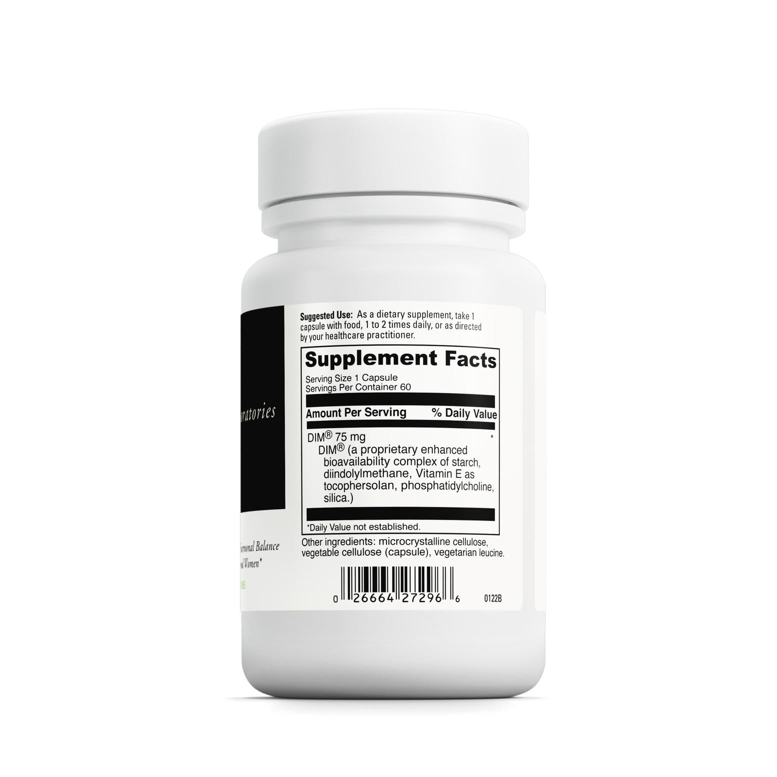 DAVINCI DimPro label closeup: clear ingredients and claims for transparency and trust.