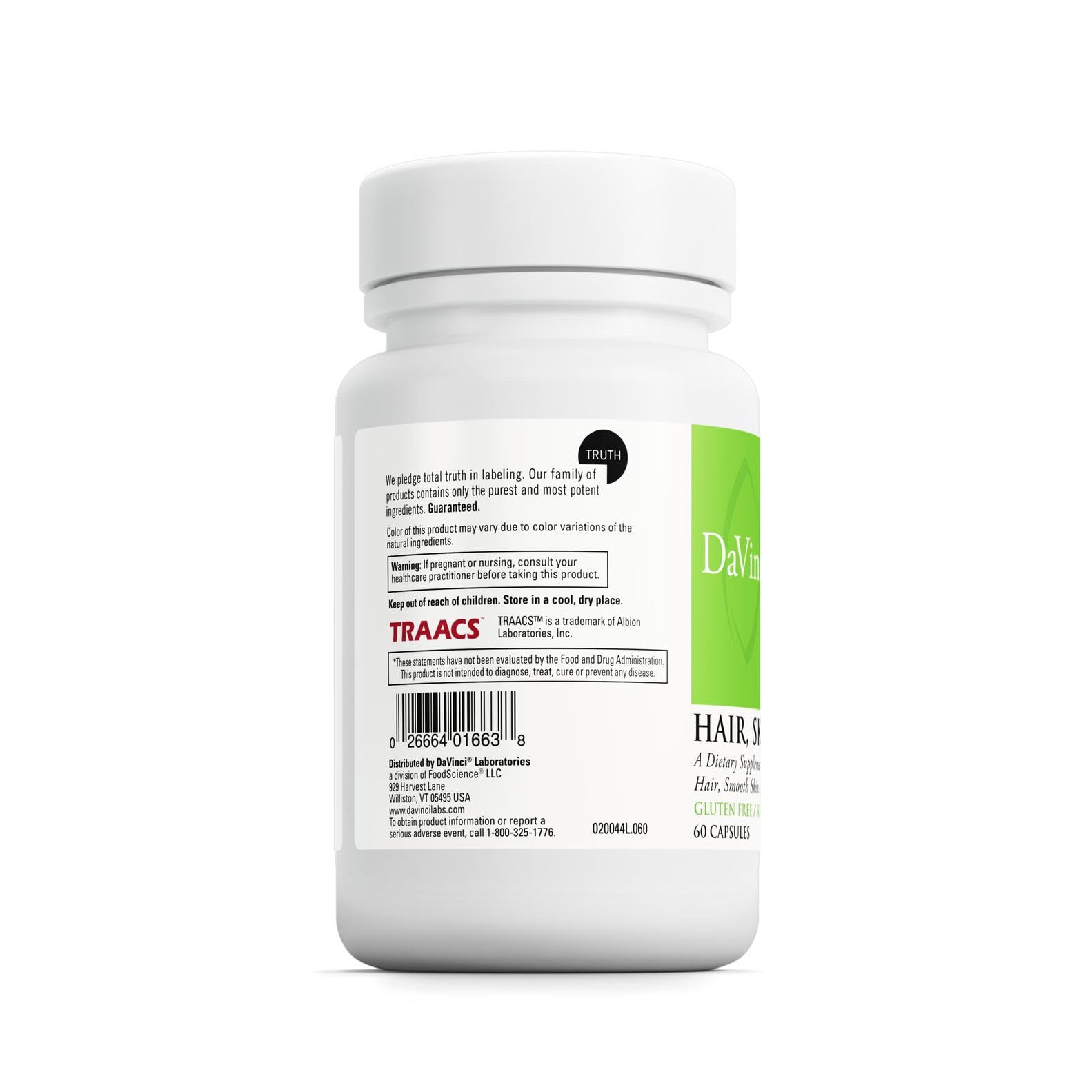 DaVinci Labs collagen and hyaluronic acid closeup for skin hydration.