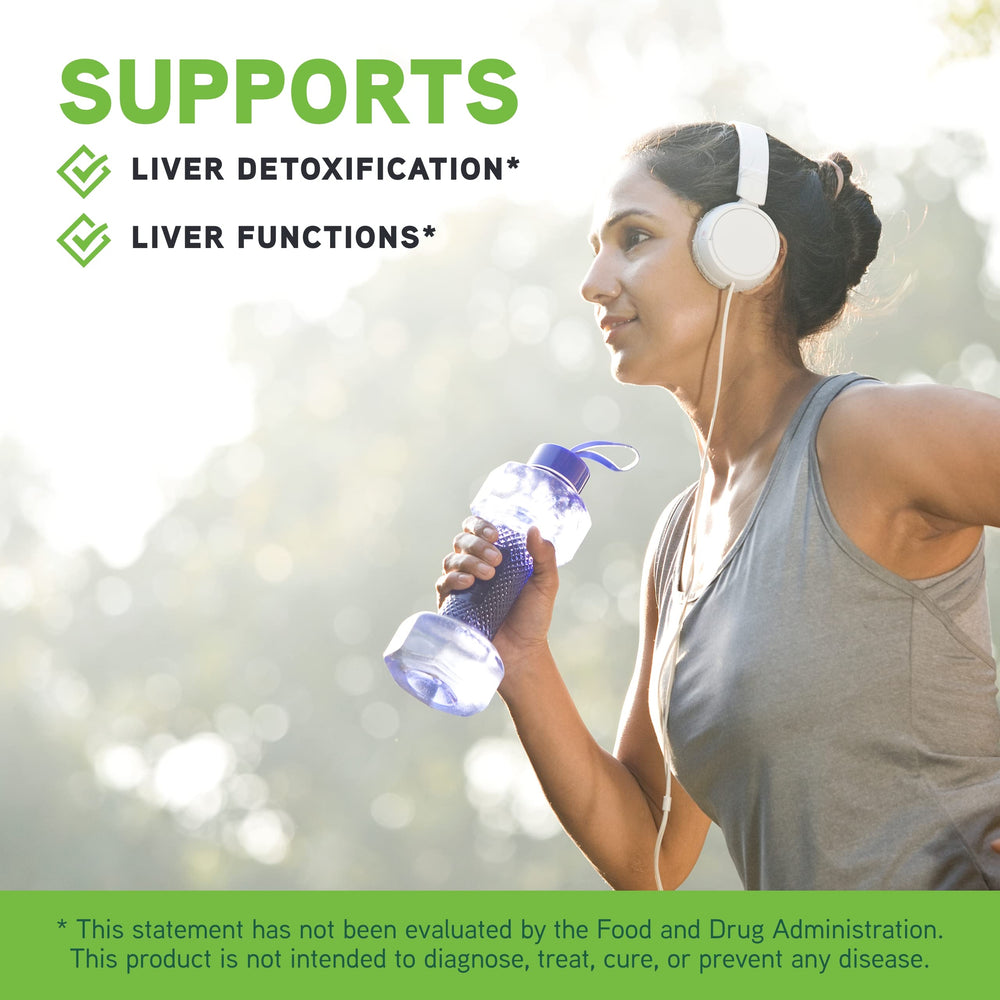 Serving with water demonstrating easy daily use of DAVINCI Milk Thistle.