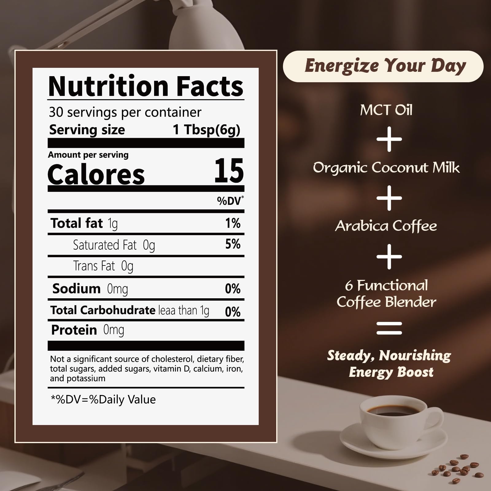 Daximo Organic Mushroom Coffee pouring into cup shows quick, satisfying brew for busy days.
