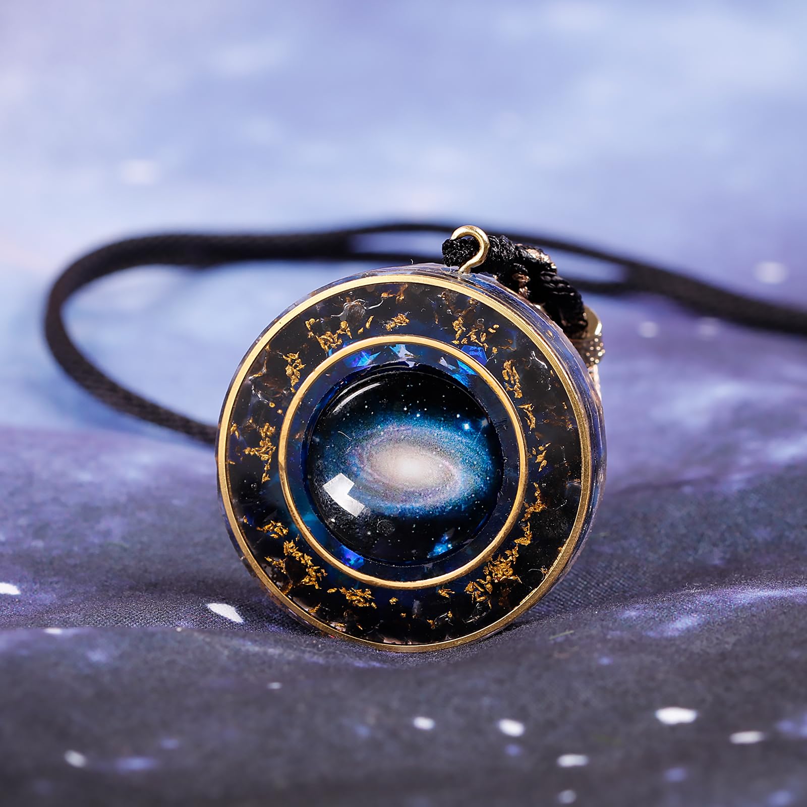 Day Day Up Nebula pendant rotation demonstrates stress relief through fingertip movement.