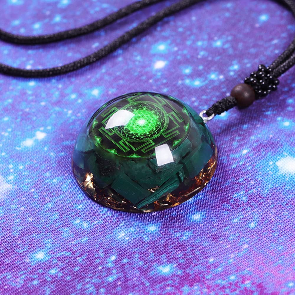 Day Day Up malachite texture close-up shows natural banding and charm