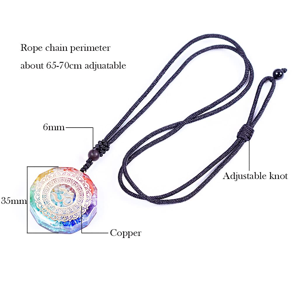 Day Day Up Orgonite pendant features copper energy symbol