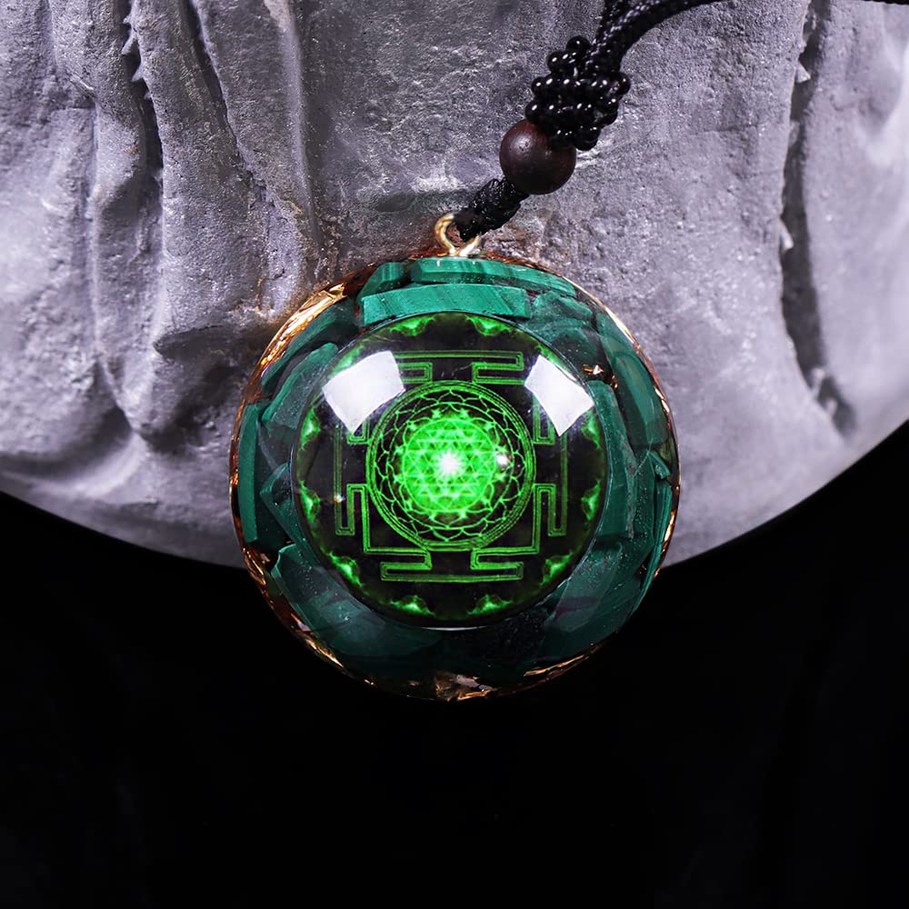 Day Day Up orgonite pendant worn on the neck for everyday energy