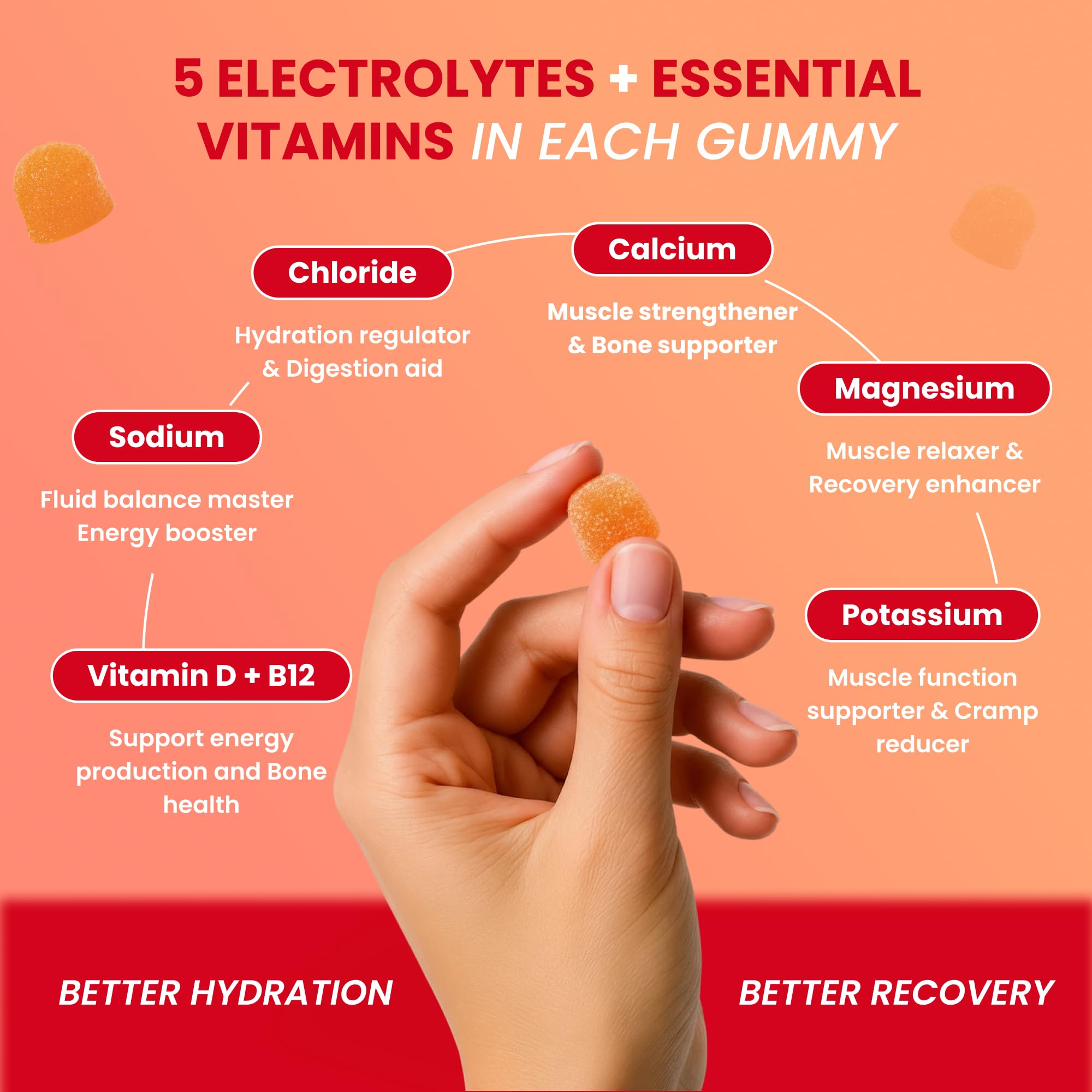Active runner using Electrogummies during workout to balance electrolytes.