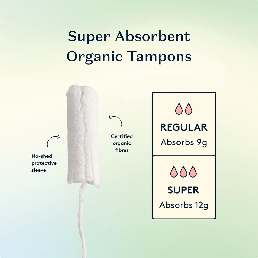 Daye Organic Tampons Super biodegradable tampon with recyclable packaging.