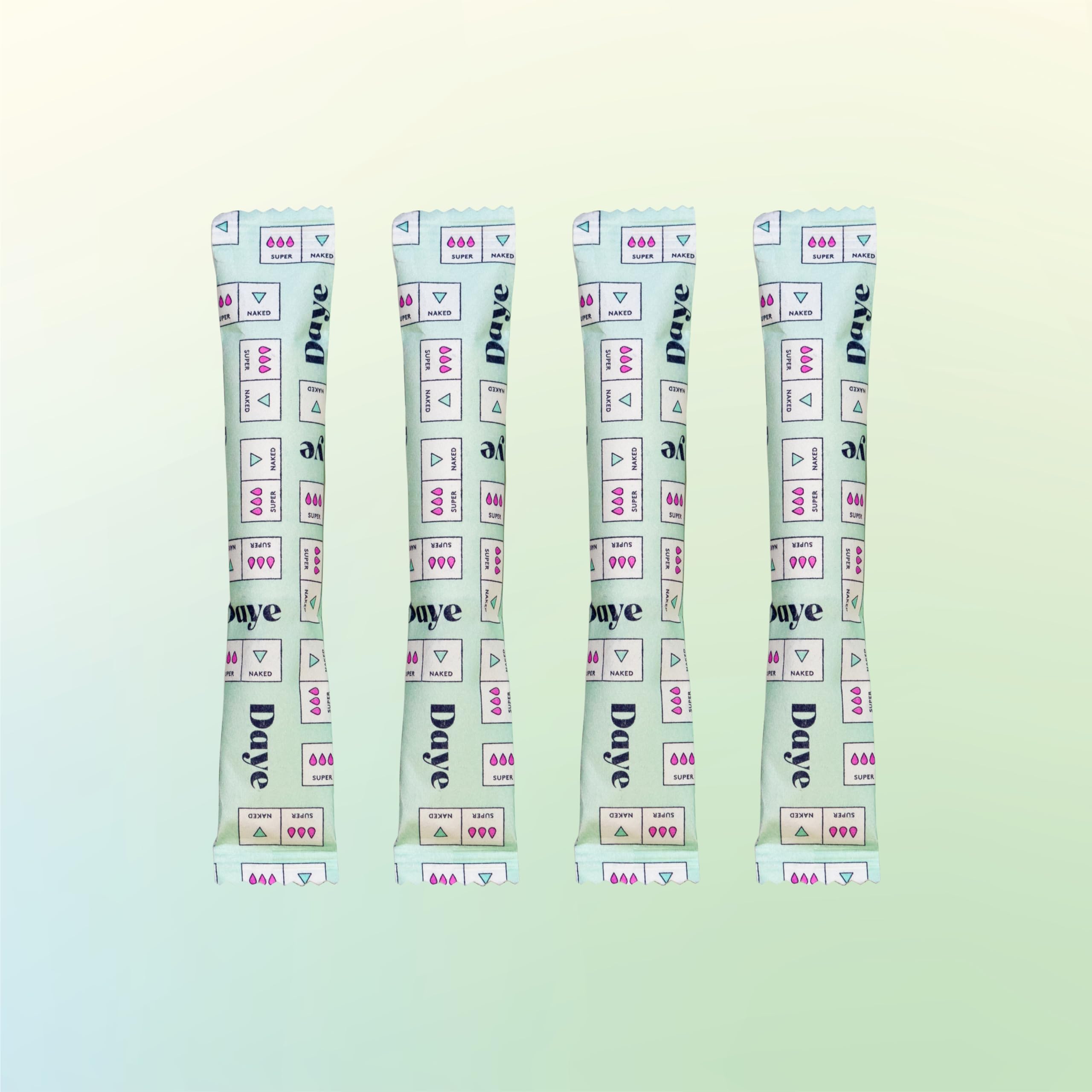 Daye Organic Tampons Super inside cotton sleeve prevents shedding during removal.
