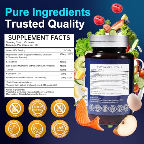 DBYWAPS Magnesium Energy Complex bottle label highlighting vegan formula.