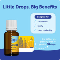 Ddrops Baby 400 IU drops pipette: precise dosing for infants