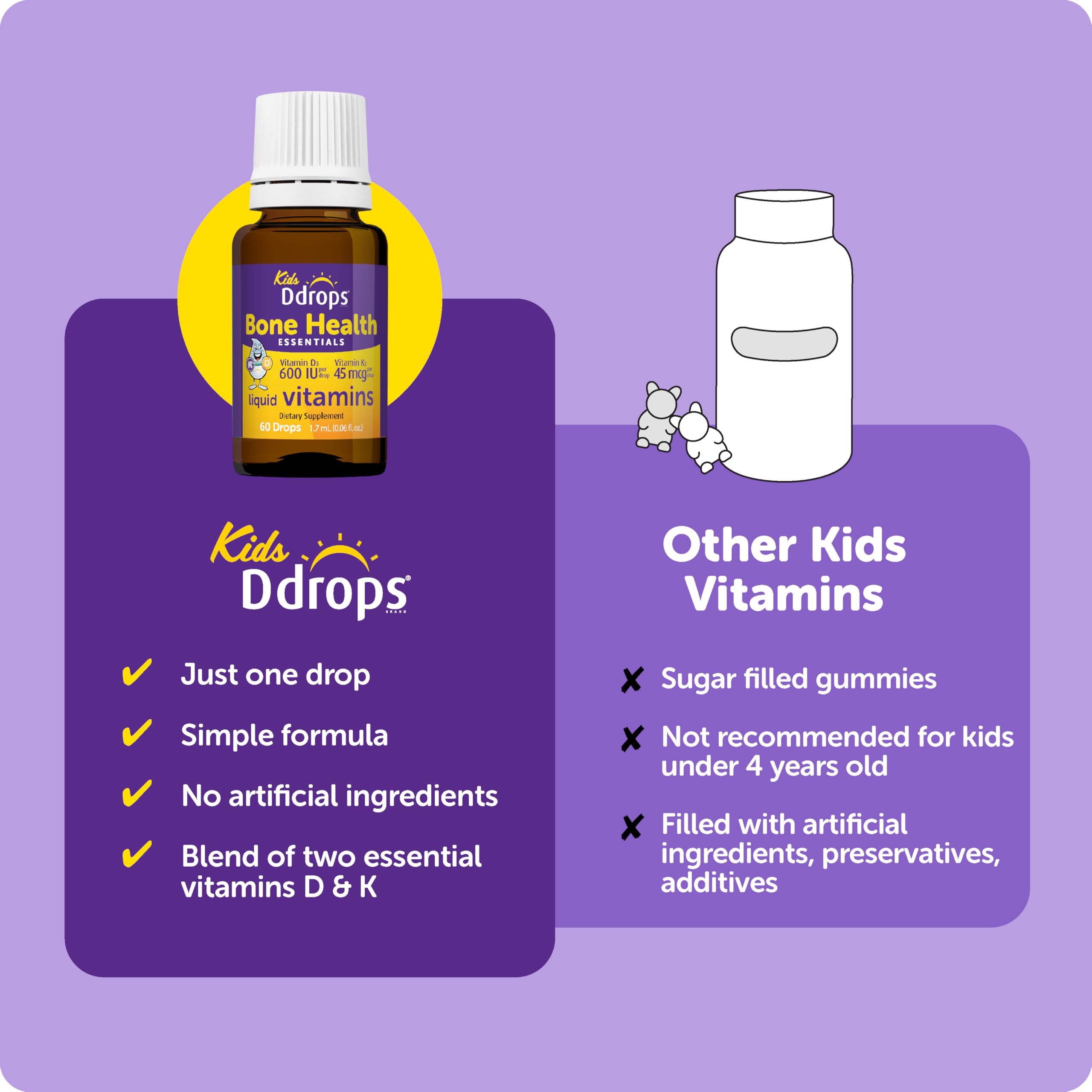 Allergen-friendly, sugar-free formula shown on label.
