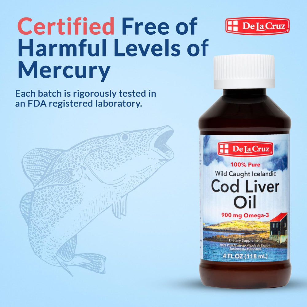 De La Cruz cod liver oil spoonful easy on-the-go use
