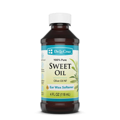 De La Cruz ear wax remover bottle for gentle relief.
