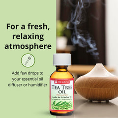 De La Cruz Tea Tree Oil in a humidifier for refreshed air