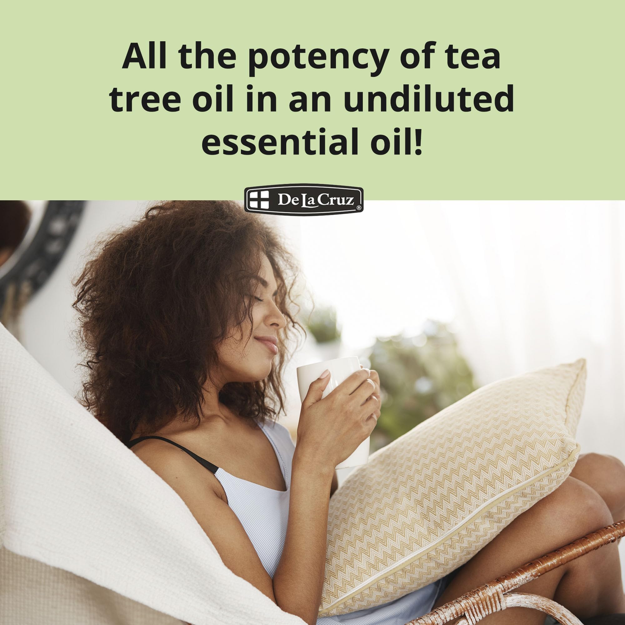 De La Cruz Tea Tree Oil steam-distilled process