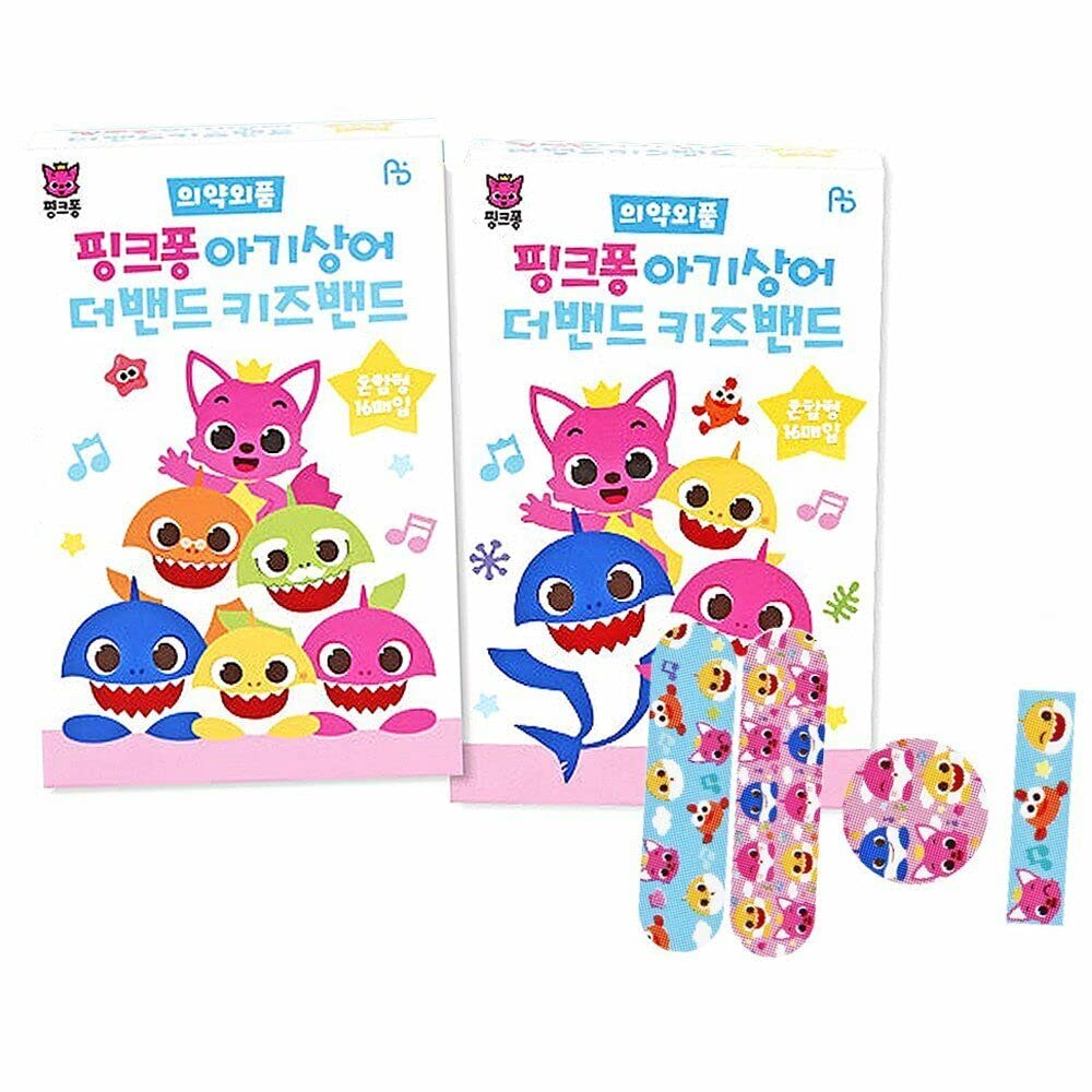 DEAD SKIN Shark Family First Band Aids oval pattern for quick, kid-friendly protection