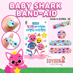 DEAD SKIN Shark Family First Band Aids rectangular pattern for larger scrapes