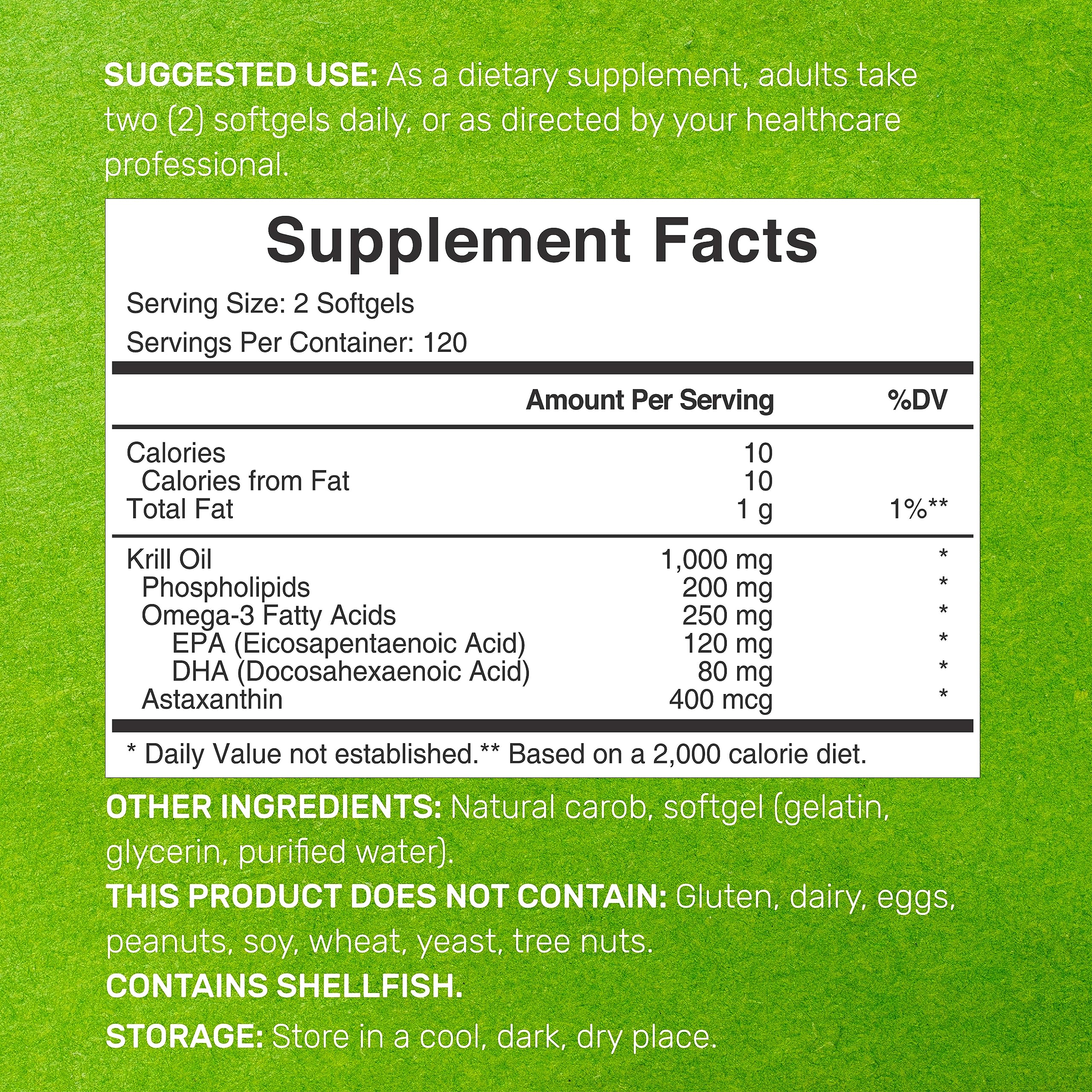 DEAL SUPPLEMENT Antarctic Krill Oil softgels for convenient two-per-serving dosing