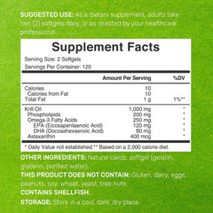 DEAL SUPPLEMENT Antarctic Krill Oil softgels for convenient two-per-serving dosing