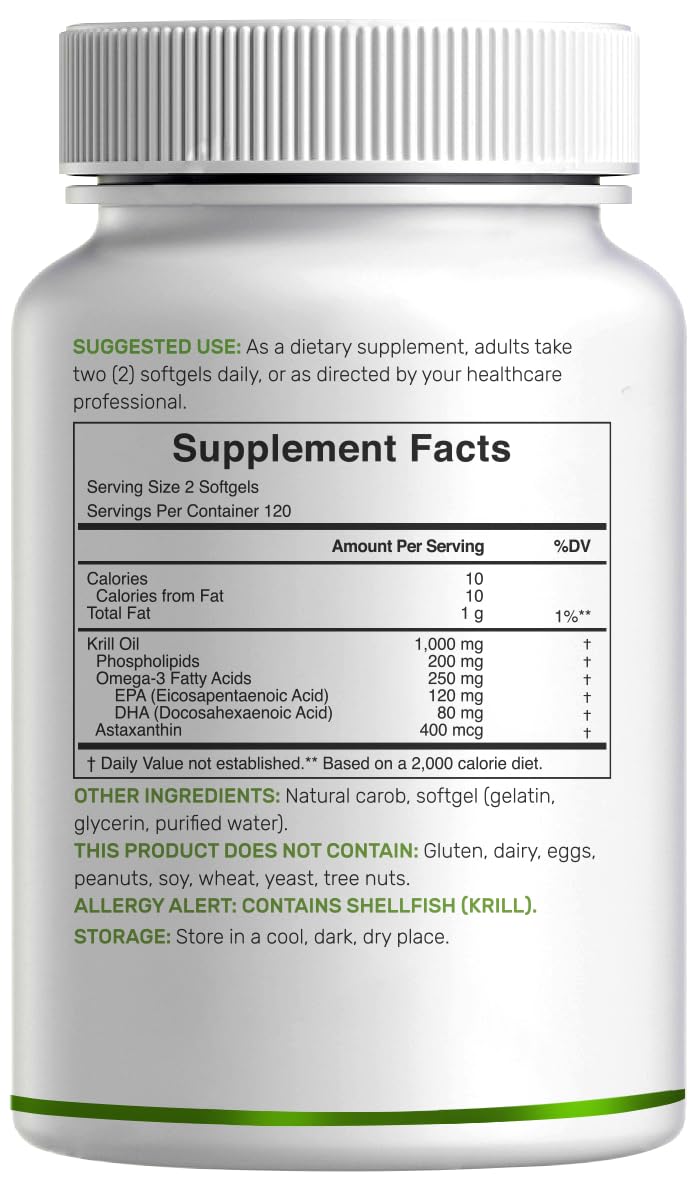 DEAL SUPPLEMENT Antarctic Krill Oil third-party lab testing badge on label