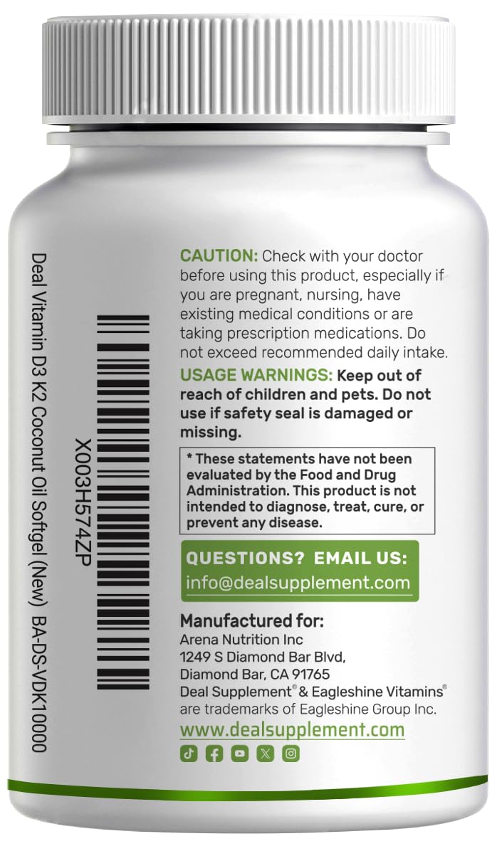 Deal Supplement 250-count bottle on shelf highlighting premium quality