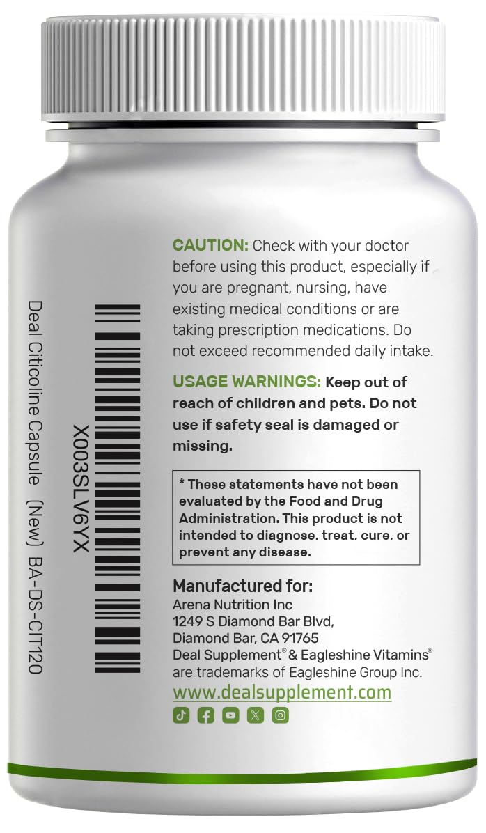 Deal Supplement logo close-up on sturdy bottle label