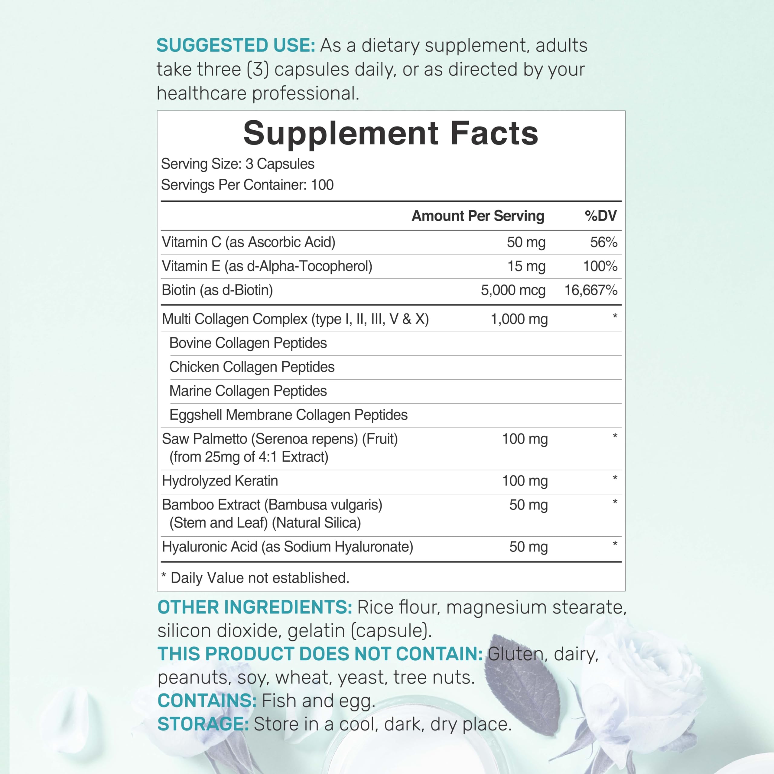 DEAL SUPPLEMENT capsules close-up highlighting hydrolyzed collagen peptides for easy digestion
