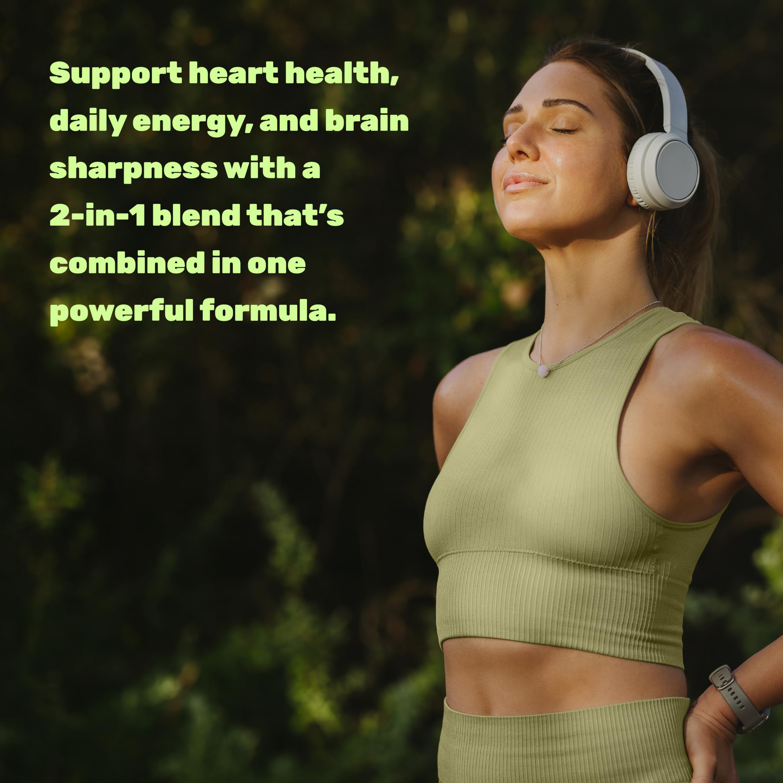 Deal Supplement CoQ10 Omega 3 softgels pictured with omega-rich blend.