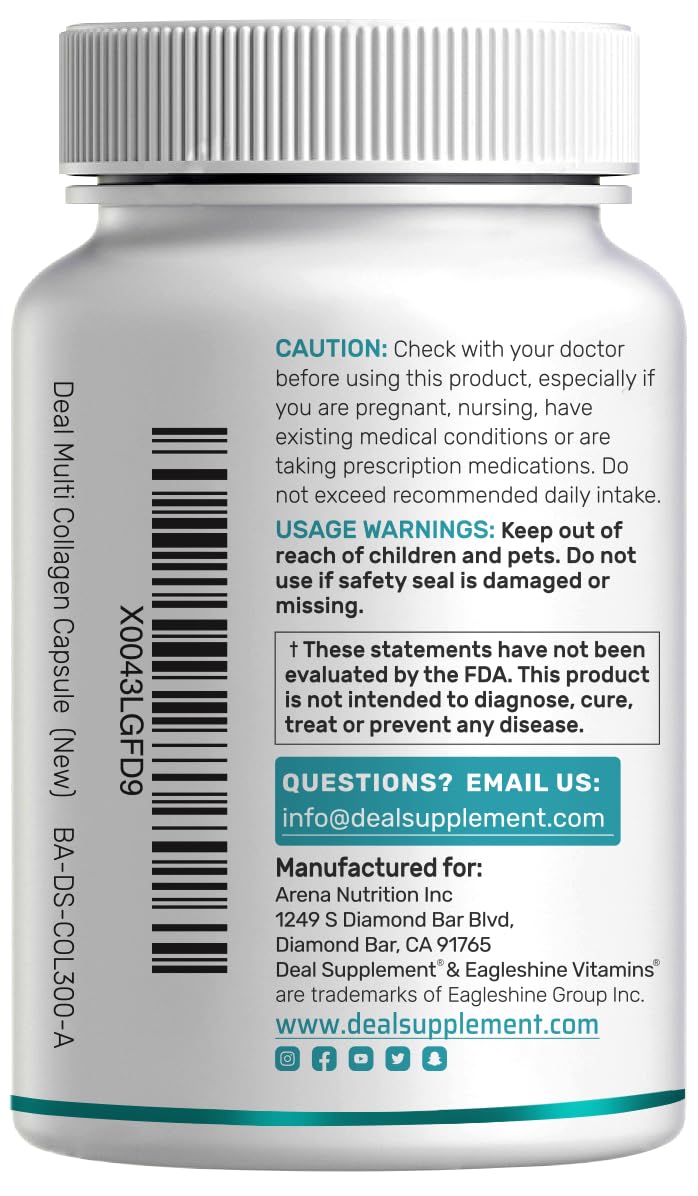 DEAL SUPPLEMENT 100-day supply label emphasizing value and longevity