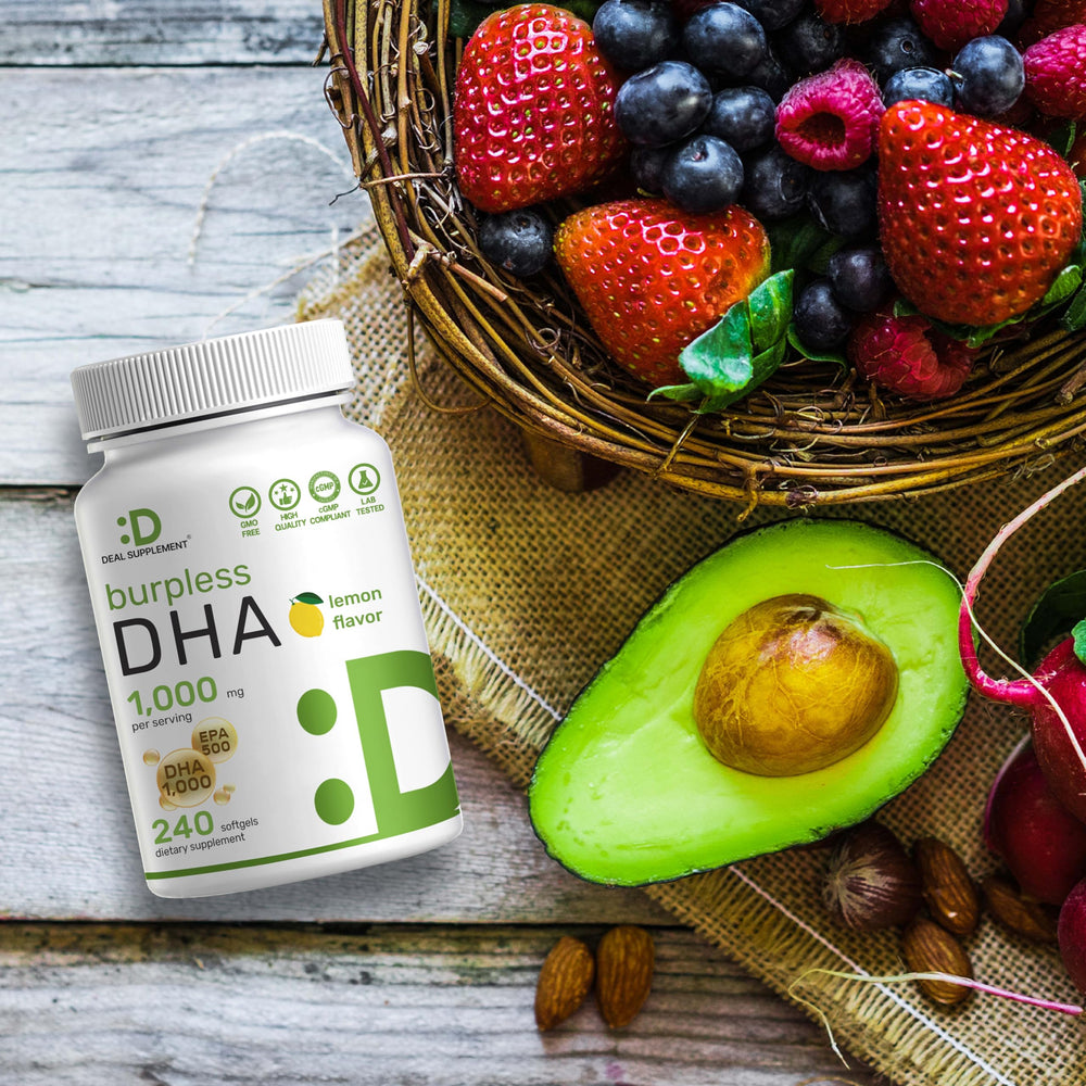 DEAL SUPPLEMENT DHA non-GMO formula supports allergen-free health choices.