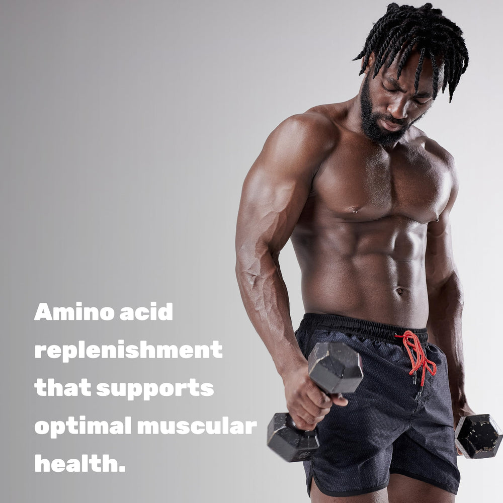 Deal Supplement EAA unflavored capsules for versatile mixing with beverages.