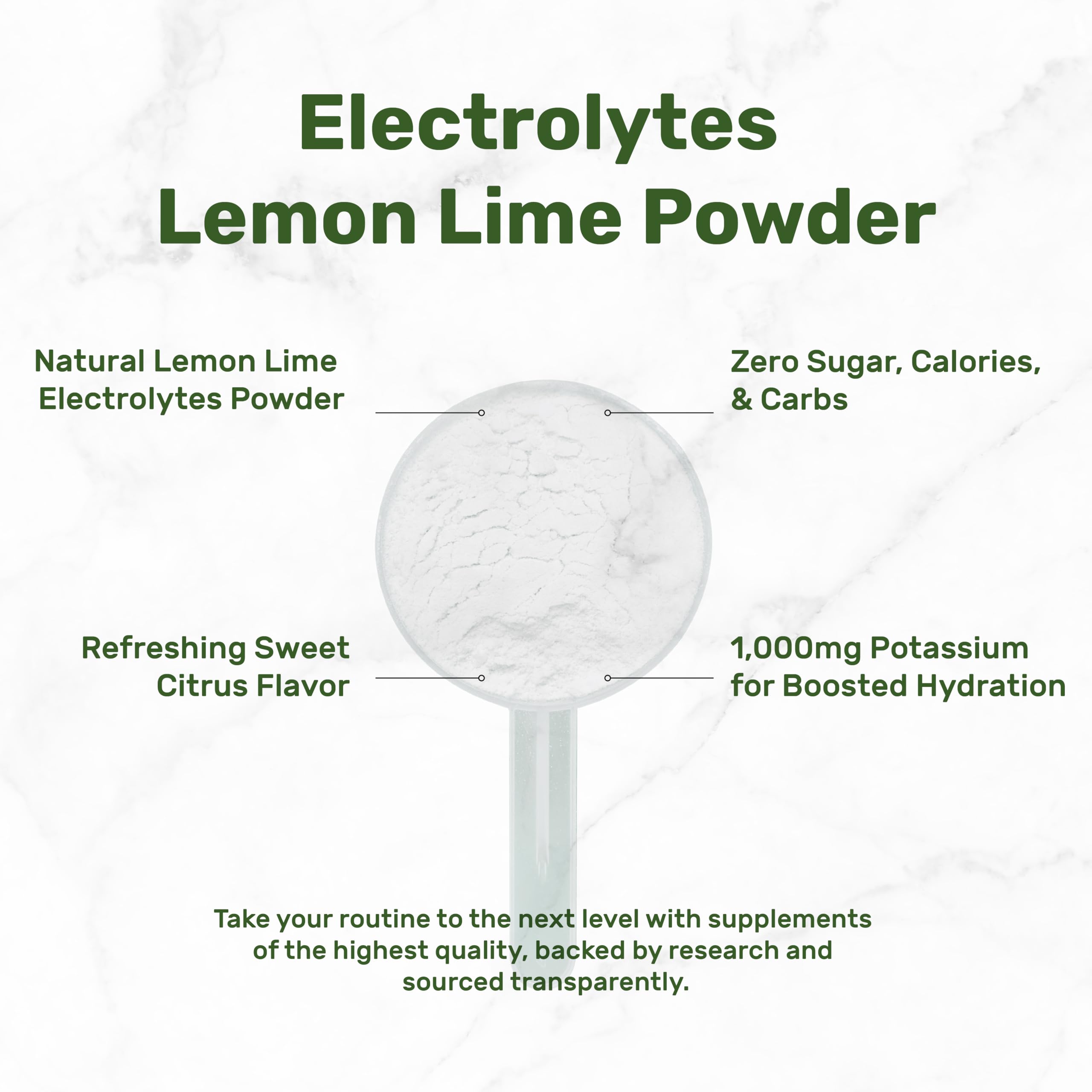 Glass of lemon-lime hydration from Deal Supplement Electrolytes Powder