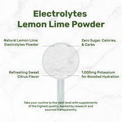 Glass of lemon-lime hydration from Deal Supplement Electrolytes Powder