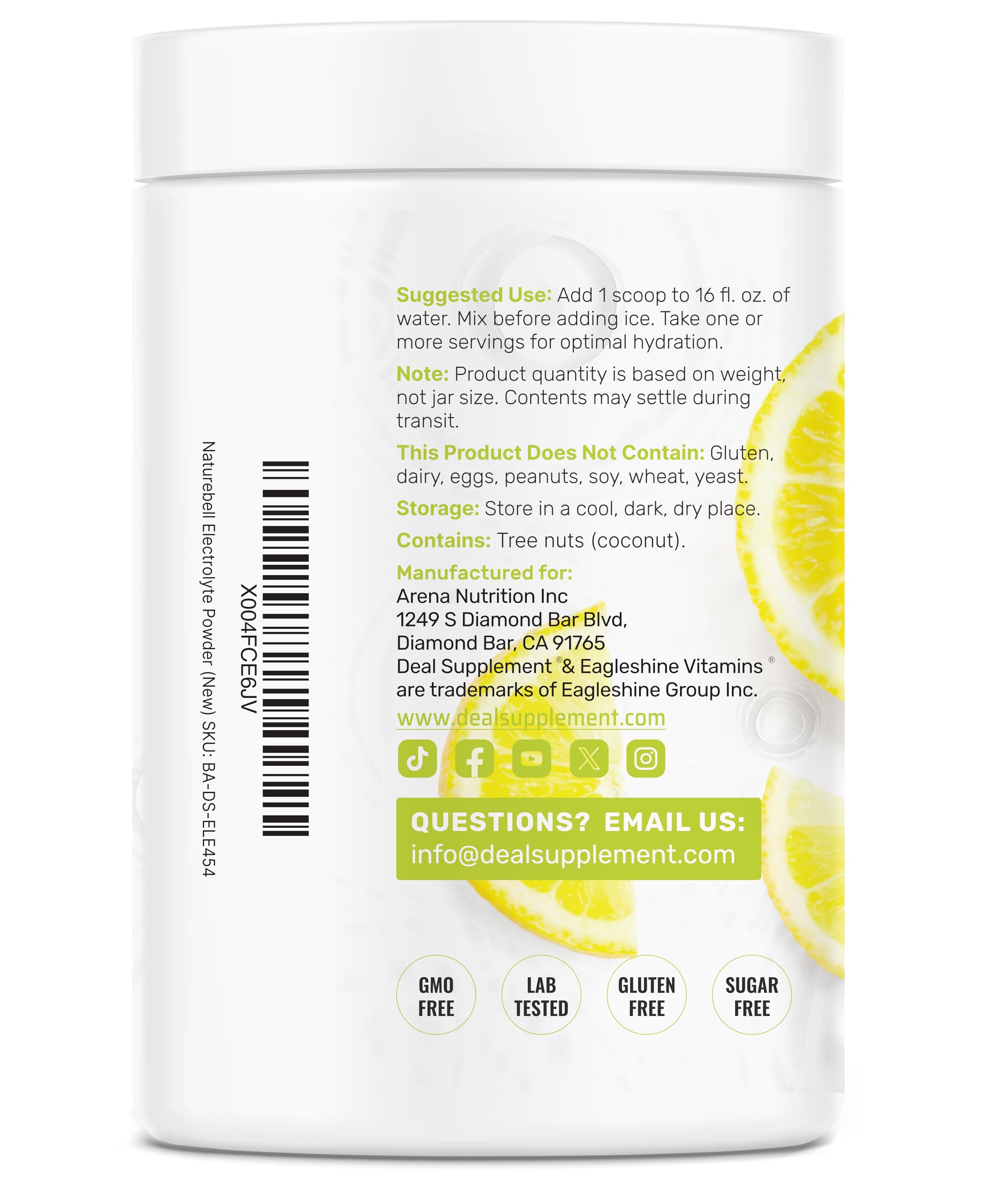 Keto-friendly, zero sugar electrolyte mix from Deal Supplement