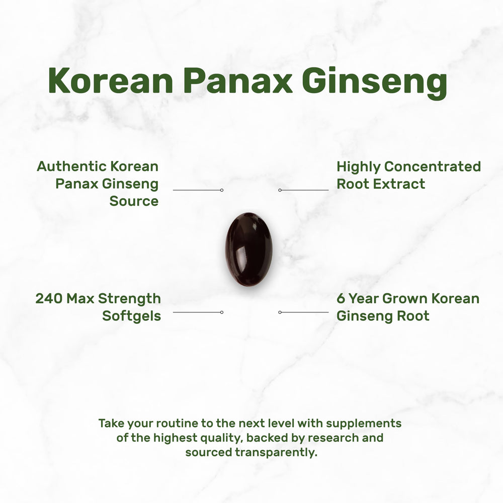 Handpicked Korean ginseng contributes authentic potency in DEAL SUPPLEMENT softgels.
