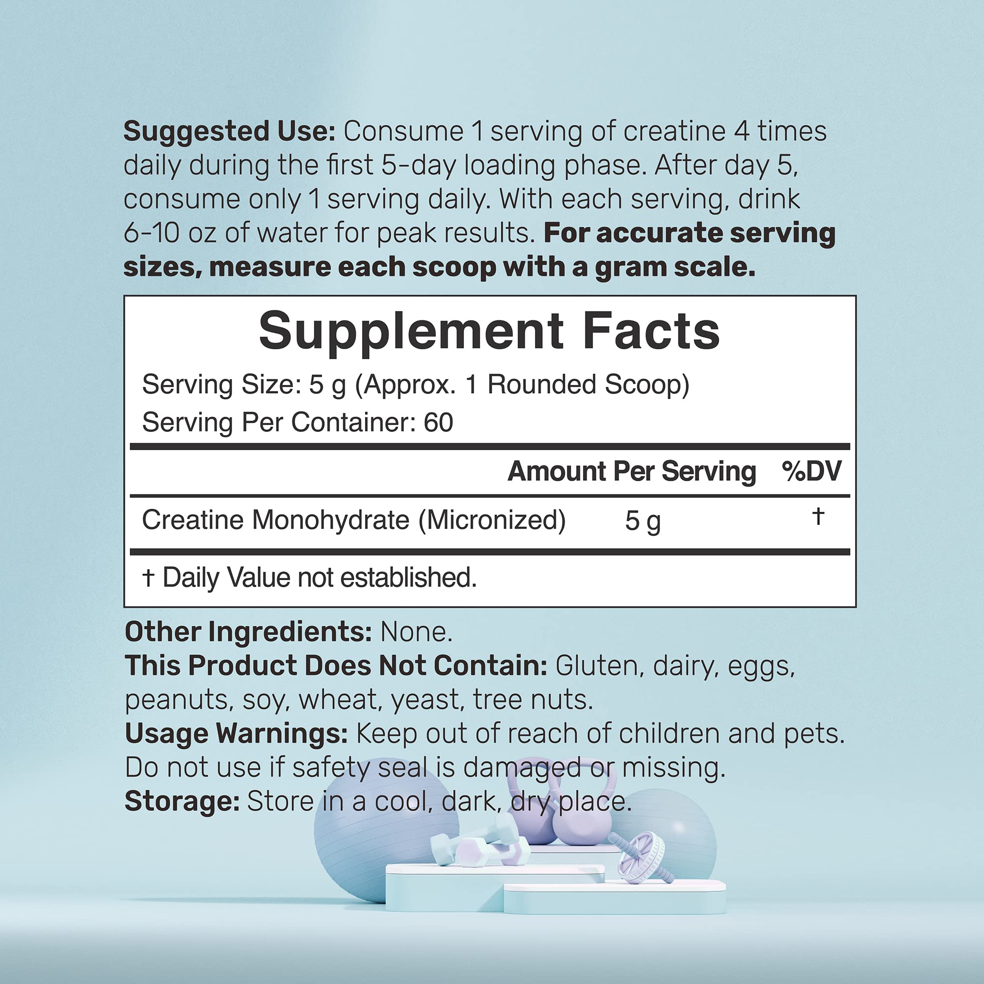 DEAL SUPPLEMENT scoop with precise 5 g measure for consistent daily dosing.